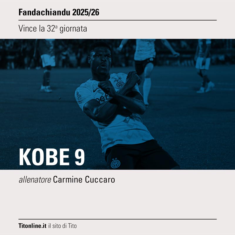 fanda2026 32a giornata vince kobe 9 di carmine cuccaro