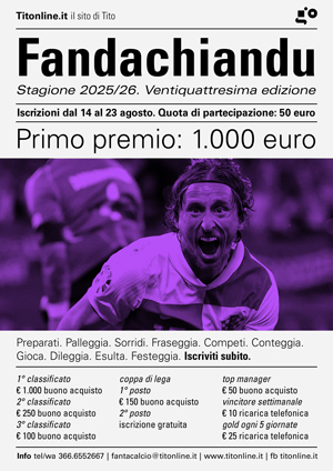 Fandachiandu n.24, il fantacalcio titese