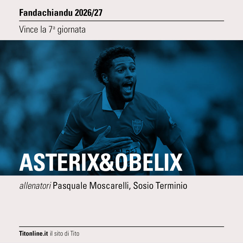 fanda2027 giornata 7 vince asterix&obelix